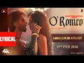 Lagu O'Romeo: Aashiqon Ki Colony (Lyrical) | Shahid K,Disha P | Vishal B | Gulzar | Madhubanti | Javed A