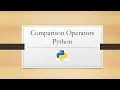 Comparison operator atau operator pembanding Python