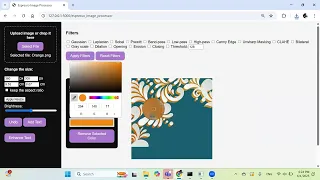 Web based platform for Image Processor - Python