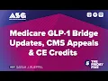 Medicare GLP-1 Bridge Updates CMS Appeals CE Credits