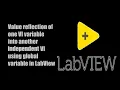 Use of global variable in two different VIs in LABVIEW