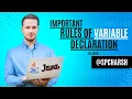 Rules of Variable Declaration in Java spcharsh