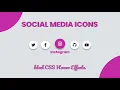 Social Media Buttons with Awesome Hover Animation using HTML CSS