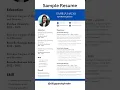 Download Lagu Sample Resume for Digital Marketing Professional || How to write resume #resume #cv