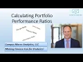 Calculate performance ratios in Excel Sharpe Sortino Treynor and Information Ratio