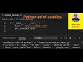 Python print cookies
