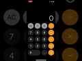 Using iPhone calculator to evaluate exponents