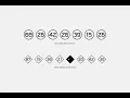 Numbers 0-99 Style One Font Download
