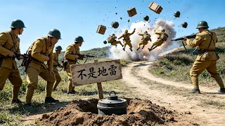 兵不厭詐！真假地雷陣連環連爆，把日軍炸得懷疑人生！