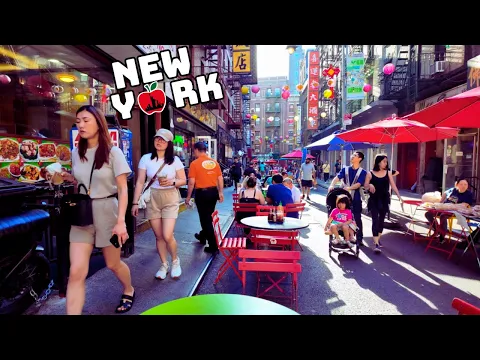 Download MP3 NYC Summer Walk 4k: Lively Chinatown, Little Italy, & Nolita Hot Saturday Lower Manhattan June 2024