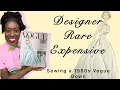 Sewing a Vogue gown from 1956 Vogue 1343