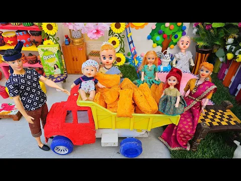 Download MP3 Barbie Doll All Day Routine In Indian Village/Sita Ki Kahani Part-243/Barbie Doll Bedtime Story