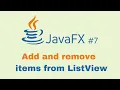 JavaFX and Scene Builder Beginner Course - IntelliJ Add and remove items from ListView