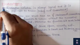 RECURSION IN C PART 5