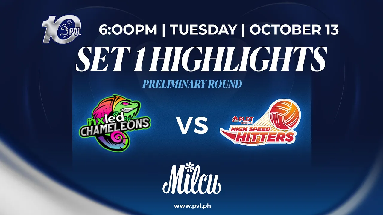 Nxled Chameleons vs. PLDT Home Fibr High Speed Hitters - 1st Set Highlights