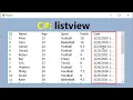 C How to load data from SQl serever database to listview and format column date yyyy in C