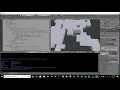 3D procedural level generator in Blender using a random walk algorithm and extrusion via Python API