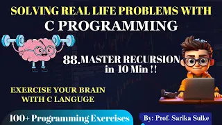 88 Master Recursion in 10 Minutes Factorial Program using Recursion C Tutorial