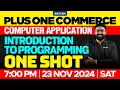 Plus One Commerce - Computer Application Introduction To Programming