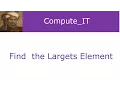 Find Largest Element in an Array