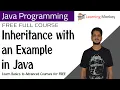 Inheritance with an Example in Java Lesson 39 Java Programming Learning Monkey