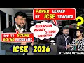 ICSE 2026 Which programs are likely to come Recursion Array String Paper Leaked CISCE teacher