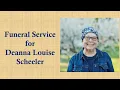 Funeral For Deanna Scheeler