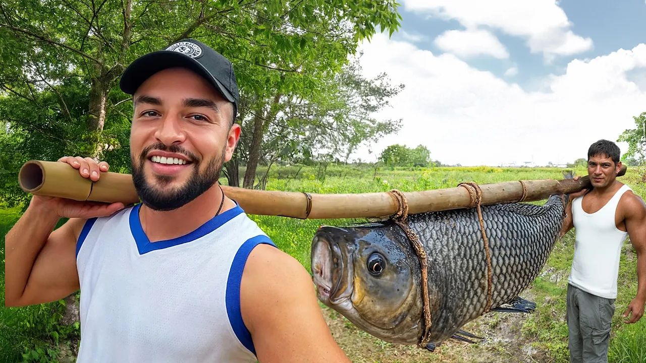 Sri Lanka Village vs GIANT 50KG Fish (Catch & Cook)