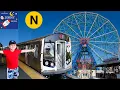 Johny s MTA Subway Train Ride To Coney Island Rides On The N Subway Train