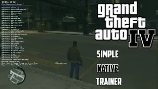 GTA 4 Simple Native Trainer V6 5 By ACTONE 