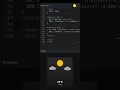 Animated Weather Widget with Sunny Sky and Floating Clouds