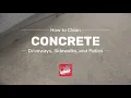 How to Clean Concrete Driveways Sidewalks and Patios - Remove Oil Stains