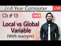 Local and Global Variables in C With Examples C Language