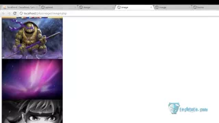 04 Make a image gallery website using PHP and Mysql - Showing uploaded Images