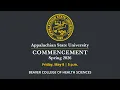 App State Spring 2026 Commencement College of Health Sciences