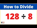 128 divided by 8 128 8 Value of Long Division