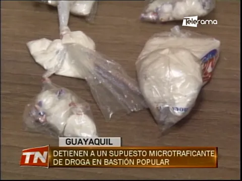 Detienen a un supuesto microtraficante de droga en Bastión Popular