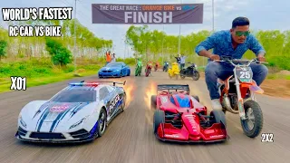 rc traxxas xo1 aerodynamics vs dirt bike suspension test chatpat toy tv