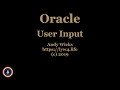 Oracle - User Input