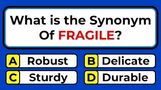 Only Geniuses Score On This Synonym Quiz Challenge