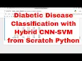 Diabetic Classification Hybrid CNN-SVM Scratch Python Code Hybrid CNN-SVM Scratch Python Code