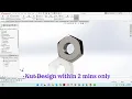 Nut Design in SolidWorks using Thread Feature