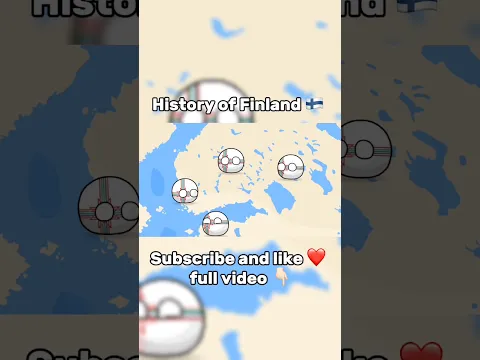 History of Finland 🇫🇮 p 1 #countryballs #map #europe #finland #sweden #geography #mapping