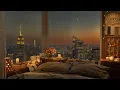 Download Lagu Autumn Night - 4K Cozy Bedroom in New York - Relaxing Jazz for Sleep, Study, Focus, Work