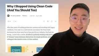 Why I Stopped Using Clean Code And You Should Too