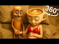 Download Lagu 360° Ballerina Cappuccina’s Crazy Night with Tung Tung Sahur | Movie Compilation VR 4K