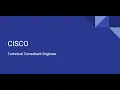 CISCO - Technical Consultant Engineer Recruitment Process