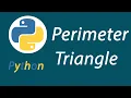 Perimeter of Triangle in python-Python Programming
