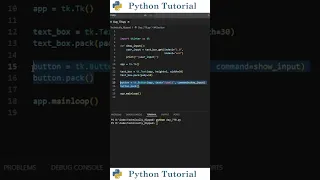 Add a Text Box To A Tkinter App Python Tutorial