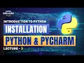 Python Installation of Python PyCharm Python Free Course Entri Elevate Coding Kannada